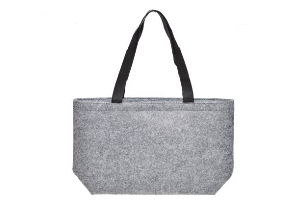 Filz Schulter Tasche, grau