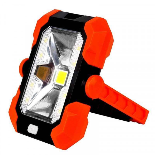 LED Solar Arbeitsleuchte „4in1“, schwarz-orange